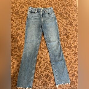 PAIGE Light Blue Straight Leg Jeans